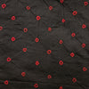 (  2.5 Meter ) Pure Cotton Bandhani Black And Red Tie And Dyed Fabric