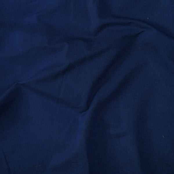 Pre-cutu 0.85 meter Pure Cotton Blue Handloom South Cotton Fabric