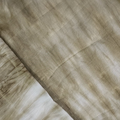 Pure Cotton  Brown Hand Tie And Dyed Fabric