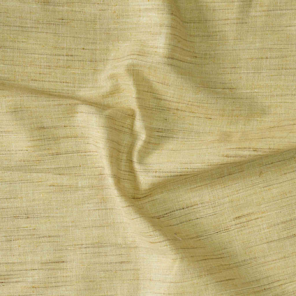 Pure Cotton Cream Plain Hand Woven Fabric