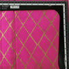 Pure Cotton Dabu Pink With Golden Jaal Hand Block Print Fabric