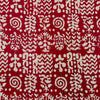 Pure Cotton Dabu Rust With Cream Intricate Design Hand Block Print Fabric