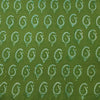 Pure Cotton Gamathi Green With White Kairi Hand Block Print Fabric