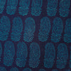 Pure Cotton Gamthi Navy Blue With Blue Big Fat Kairi Design Hand Block Print Fabric