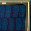 Pure Cotton Gamthi Navy Blue With Blue Big Fat Kairi Design Hand Block Print Fabric
