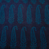 Pure Cotton Gamthi Navy Blue With Light Blue Big Kairi Design Hand Block Print Fabric
