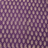 Pure Cotton Gamthi Purple With White Small Flower Motif Hand Block Print Fabric