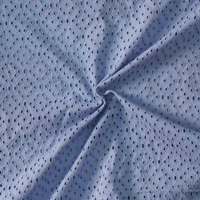 ( Width 42 Inches )  Pure Cotton Hakoba Light Blue  Flower Fabric