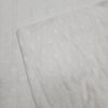 ( Width 42 Inches ) ( Pre-Cut 1.85 Meter )  Pure Cotton Hakoba  White With Self Design  Fabric