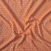 (Width 56 Inches) Pure Cotton Hakoba Peach Hand Woven Fabric
