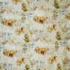 Pre-Cut 1.50 Meter ( Width 43 Inches ) Pure Cotton Hakoda Cream With Mustard And Green Design Hand Woven Fabric