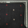 Pure Cotton Handloom Black With Cream And Red Motif Hand Woven Fabric
