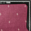 ( Pre-Cut 1.50 Meter ) Pure Cotton Handloom Lavender With Cream Diamond Weave Fabric
