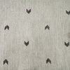 Pure Cotton Handloom Light Grey With Dark Grey Arrowhead Motifs Fabric