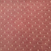 Pure Cotton Handloom Peachy Red With Cream Small Arrowhead Motifs Fabric