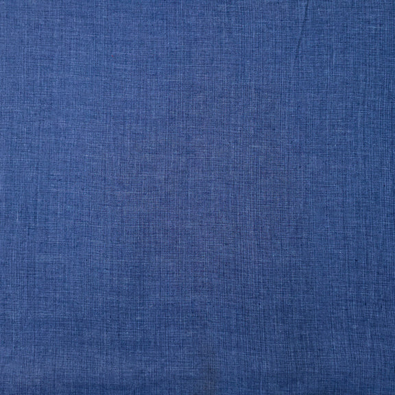 Pure Cotton Handloom Textured Plain Lapis Blue – Sanskruti