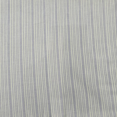 Pure Cotton Handloom White With Purple Stripes Hand Woven  Fabric