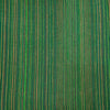 Pure Cotton Ikkat Dark Green With Yellow And Red Stripes Hand Woven Fabric