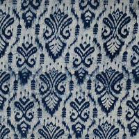 Pure Cotton Indigo Blue With White Intricate Design Hand Block Print Fabric