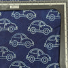 Pure Cotton Indigo Blue With White OutLine Car Hand Block Print Fabric