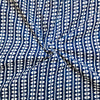 Pure Cotton Indigo Border stripes Hand Block Print Fabric