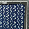 Pure Cotton Indigo With Creaper Stripes Hand Block Print Fabric