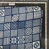 Pure Cotton Indigo Small Different Patches Tiles Hand Block Print Fabric