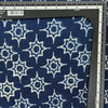Pure Cotton Indigo Star Hand Block Print Fabric