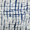 Pure Cotton Indigo With Blue And White Faded Checks Hand Block Print Fabric
