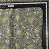 Pure Cotton Jaipuri Grey With Green Jaal Hand Block Print Fabric