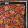 Pure Cotton Jaipuri Pink With Orange And Mustrad Flower Jaal Hand Block Print Fabric