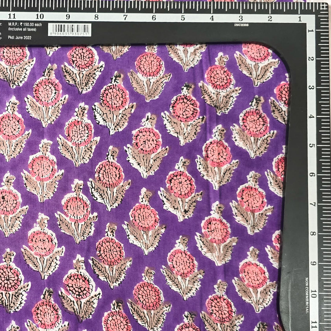 Istyle Can Purple Peacock Motif Jaipuri Cotton Printed Scoop Neck Strappy Sleeveless Top for Women main image 0