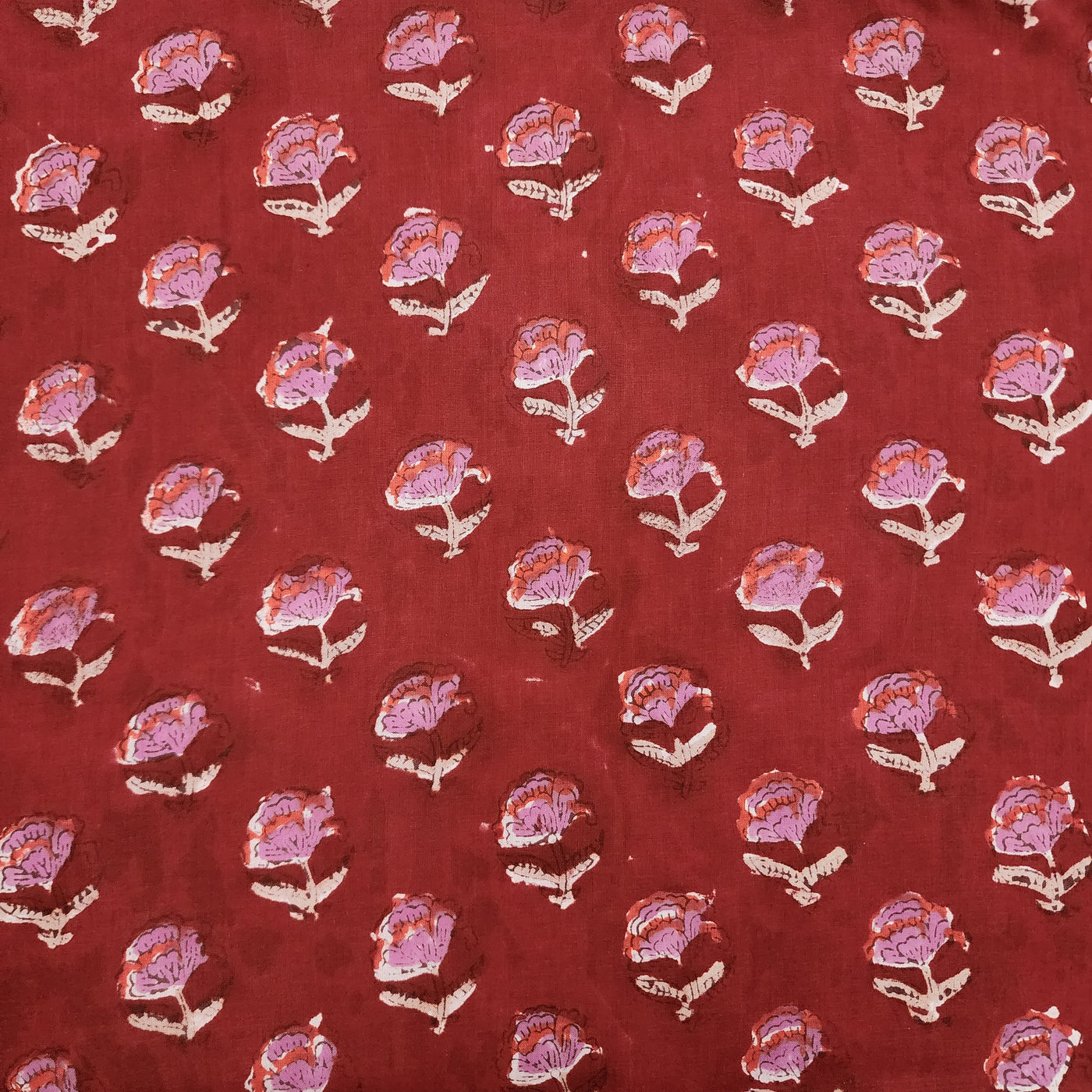 Pure Cotton Jaipuri Blue With Dark Green Flower Jaal Hand Block Print ...