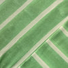 Pure Cotton Jaipuri White And Big Fat Stripes Of Green Hand Block Print Fabric