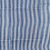 Pure Cotton Jaipuri White With Blue Stripes Hand Block Print Fabric
