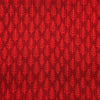 Pure Cotton Kaatha Red With Small Leaves Motif Hand Woven Fabric