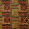 Pure Cotton Kalamkari Mahindi Green With Rust Red Intricate Design Hand Block Print Fabric