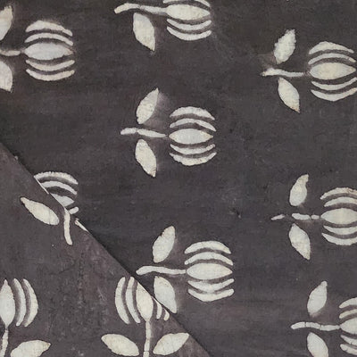 Pure Cotton Kashish With Lotus Hand Block Print Fabric