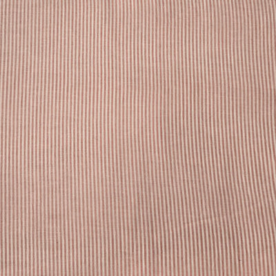 Pure Cotton Light Cream Pink Fine Stripes Fabric