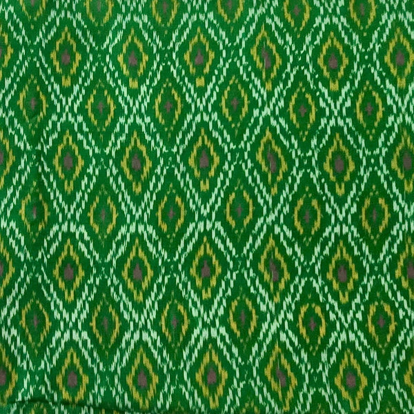 Green Kantha Ikkat Palazzo