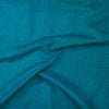 Pure Cotton Plain Teal Blue Hand Woven Fabric
