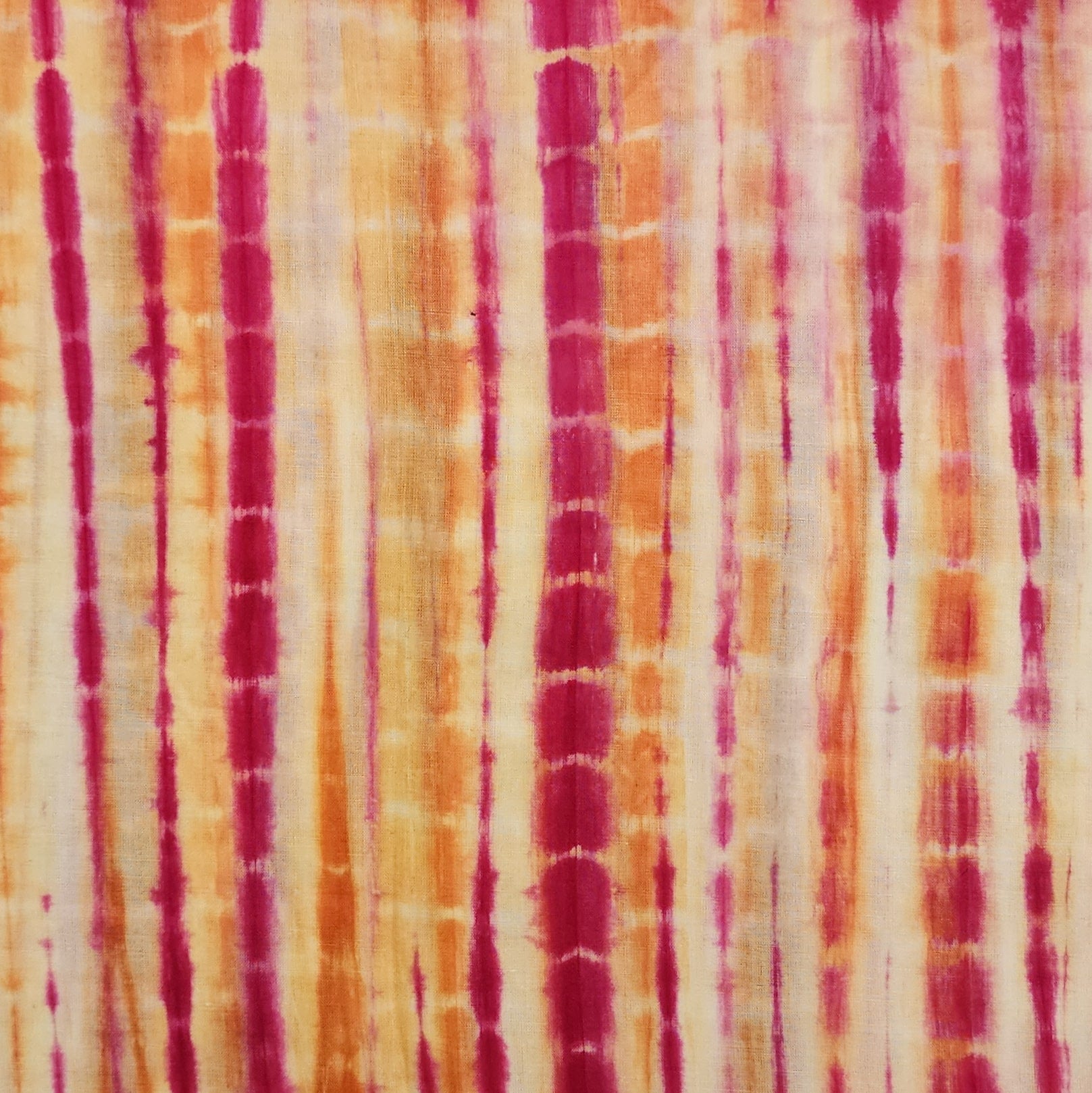 White - Shibori Tie-Dye Kota Doria Cotton Fabric 18