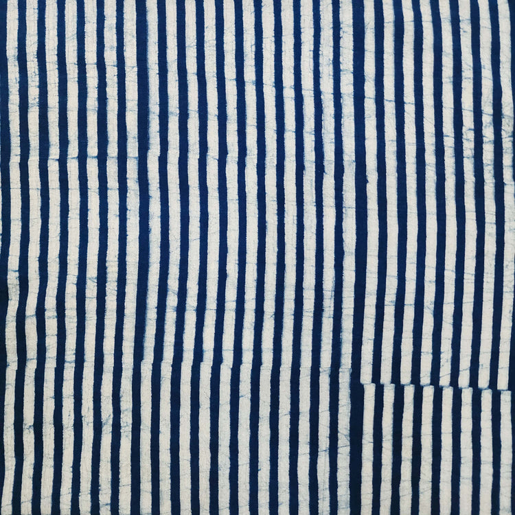 Brown - Natural Dyed Akola Hand Block Printed Cotton Fabric 33