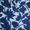 Pure Cotton Special Akola  Indigo Wild Flower Jaal Hand Block Print Fabric