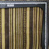 Pure Cotton Vanaspati Mustard And Brown Stripes Hand Block Print Fabric