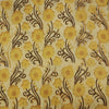 Pure Cotton Vanaspati Mustard Self Flower Creeper Hand Block Print Fabric