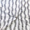 Pure Cotton White And Black Flower Creeper Hand Block Print Fabric