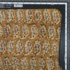 Pure Mul Cotton Kalamkari Mustard With Cream Flower In Kairi Design Hand Block Print Fabric