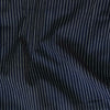 Pure South Cotton Handloom Navy Blue With White Stripes Hand Woven Fabric