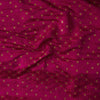 Rani Pink Brocade With Golden Tiny Flower Jaal Self Design Woven Fabric
